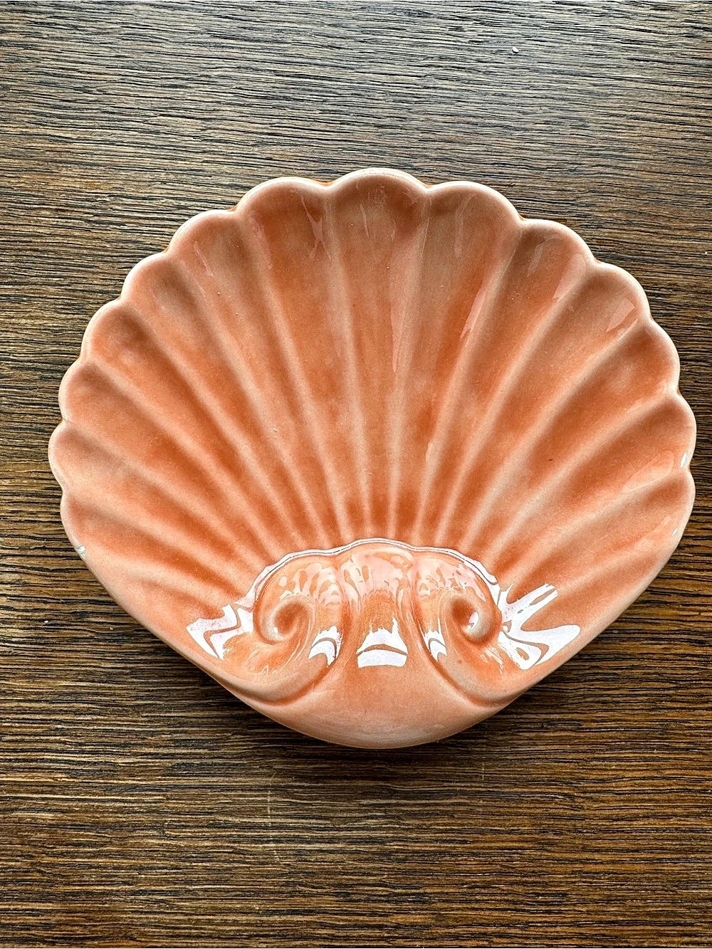 Vtg ceramic Shell dish